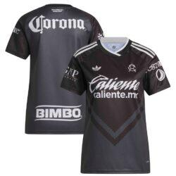Club America adidas Women's 2026/27 Away Replica Jersey - Black - Front View