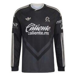 Club America adidas 2026/27 Away Replica Long Sleeve Jersey - Black - Alt1