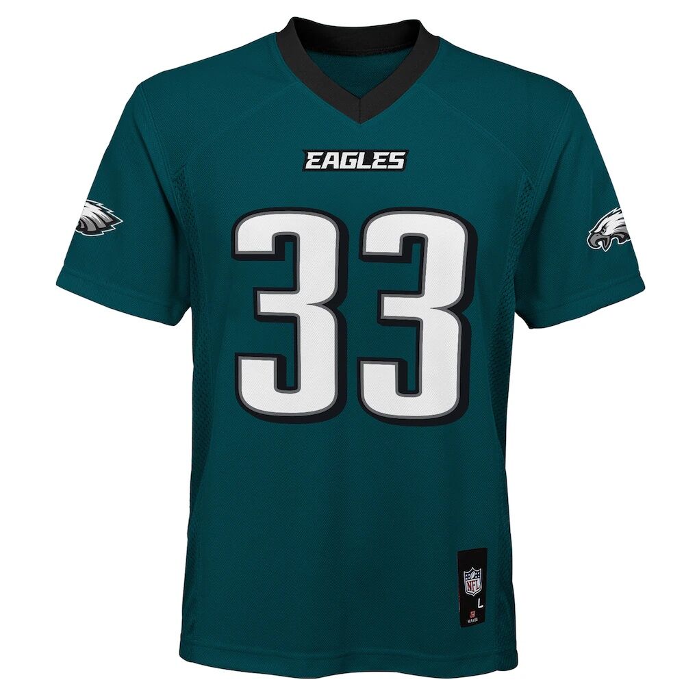 Cooper DeJean Philadelphia Eagles Outerstuff Youth Team Replica Jersey - Midnight Green