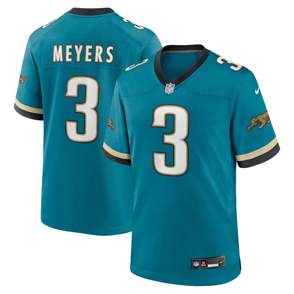 Jakobi Meyers Jacksonville Jaguars Nike Alternate 2 Prowler Throwback Game Jersey