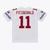 Larry Fitzgerald Arizona Cardinals Mitchell & Ness 2004 Authentic Throwback Jersey - White - Side View