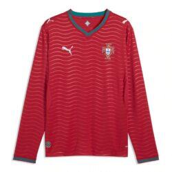 Portugal National Team Puma 2026 Home Replica Long Sleeve Jersey - Red - Alt1