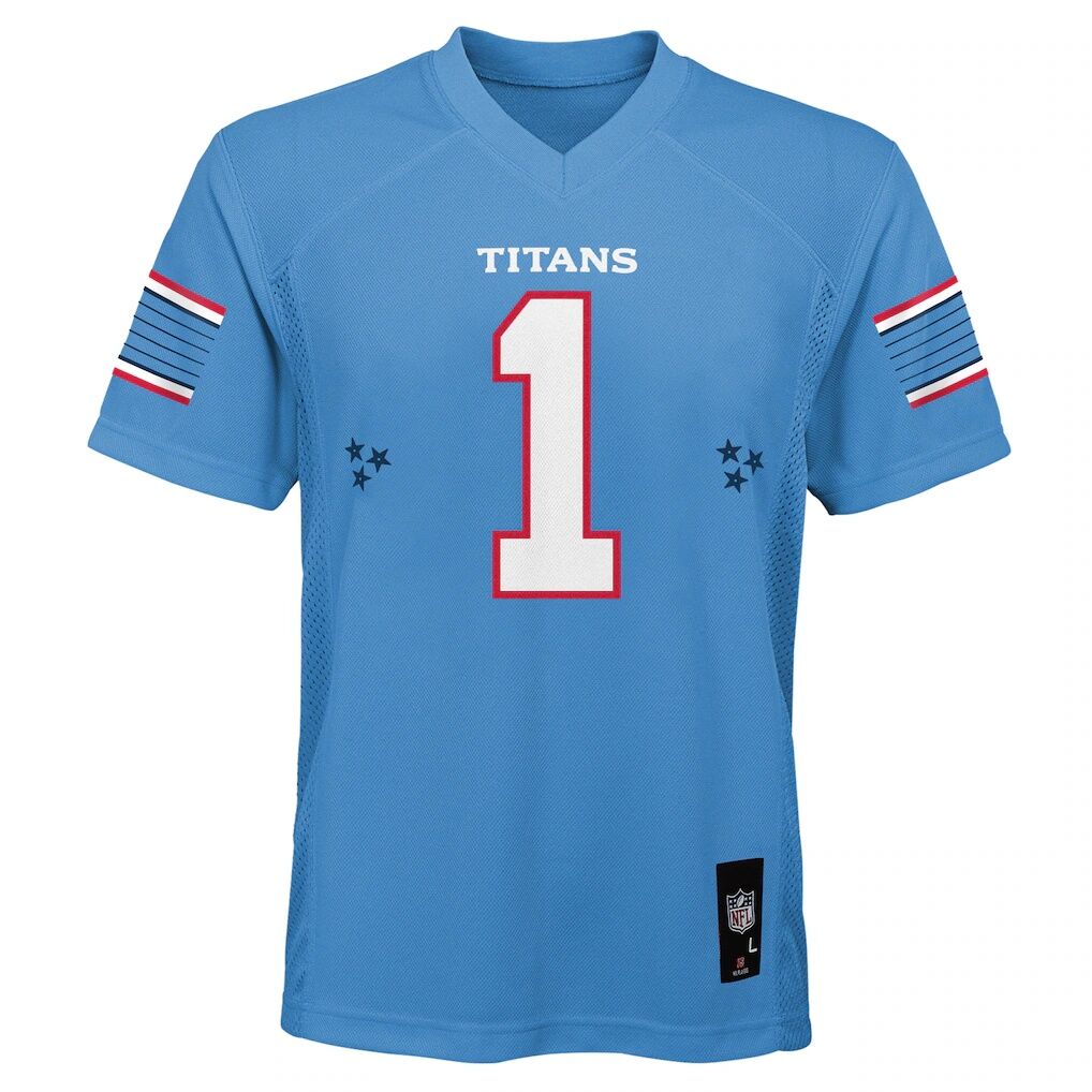 Cameron Ward Tennessee Titans Outerstuff Youth Team Replica Jersey - Light Blue