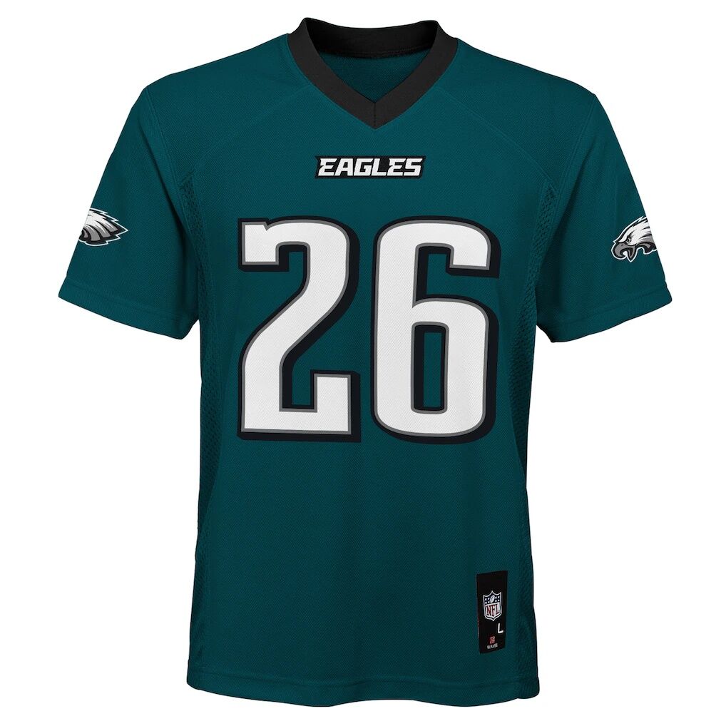 Saquon Barkley Philadelphia Eagles Outerstuff Youth Team Replica Jersey - Midnight Green