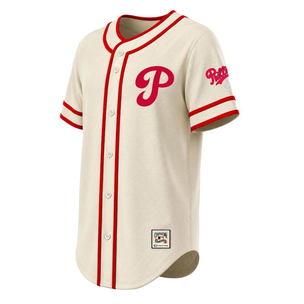 Philadelphia Phillies Stitches Throwback Fashion Jersey - Natural