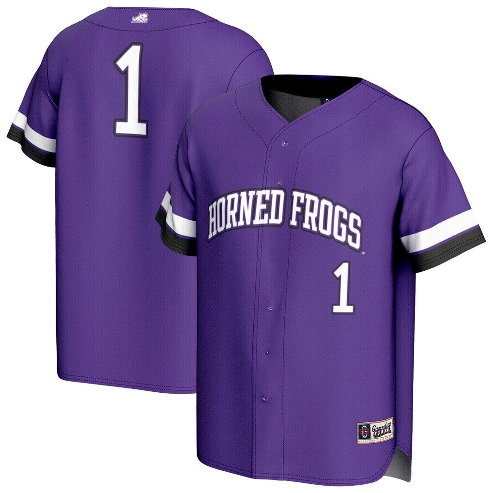 TCU Horned Frogs GameDay Greats Unisex Lightweight Collegiate Baseball Fashion Jersey