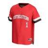 Northeastern Huskies GameDay Greats Youth Lightweight Collegiate Baseball Fashion Jersey - Red - Side View