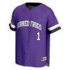 TCU Horned Frogs GameDay Greats Youth Lightweight Collegiate Baseball Fashion Jersey - Purple - Side View