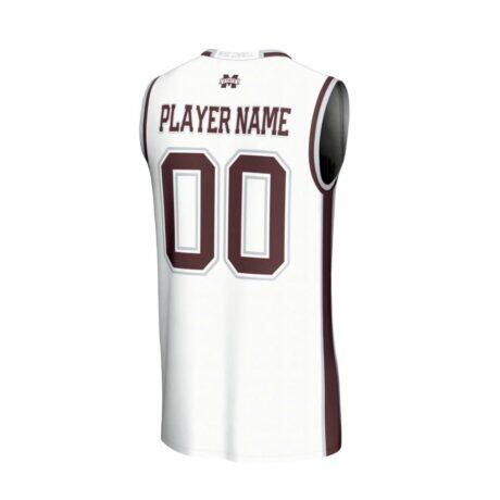 Mississippi State Bulldogs GameDay Greats Youth Lightweight Collegiate Women's Basketball NIL Pick-A-Player Fashion Jersey - White - Front View
