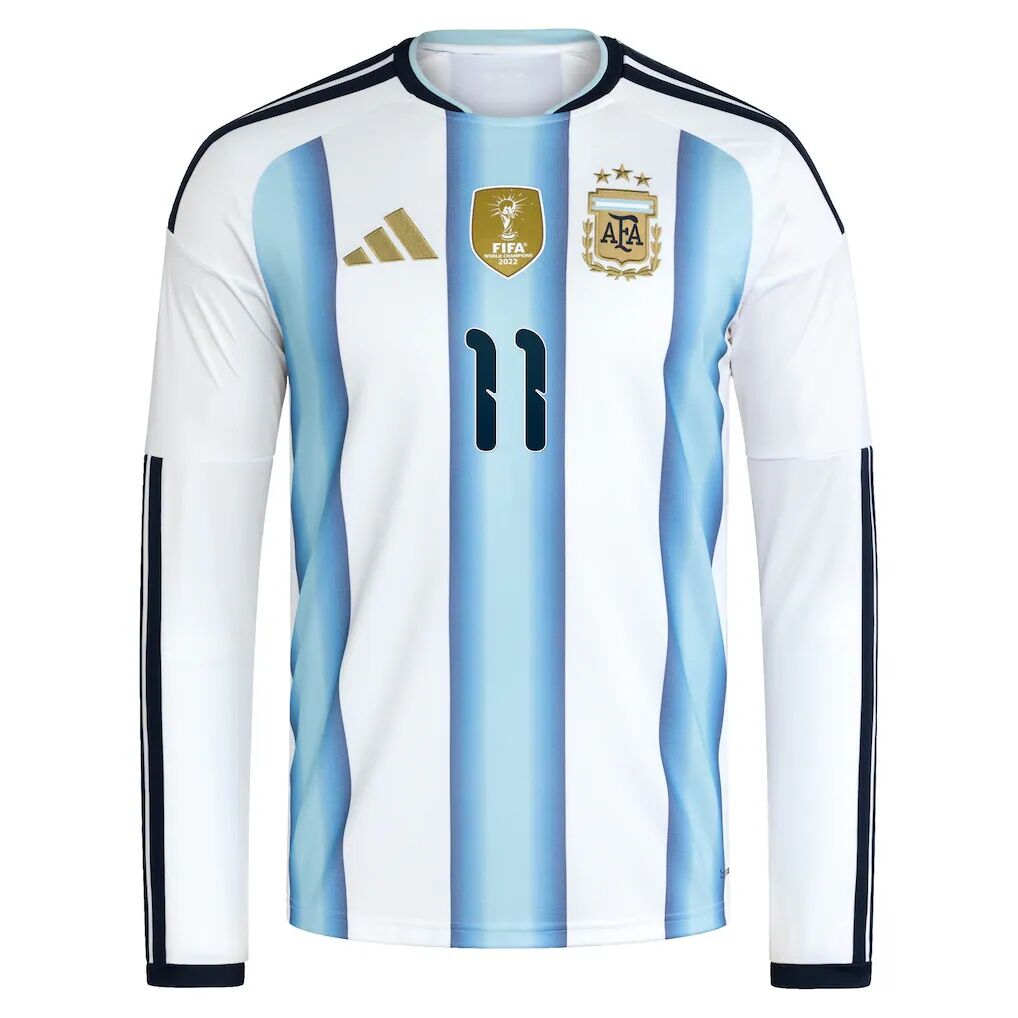 Angel Di Maria Argentina National Team adidas 2026 Home Replica Long Sleeve Jersey