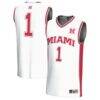 #1 Miami University RedHawks GameDay Greats Youth Lightweight Collegiate Basketball Fashion Jersey - White - Front View