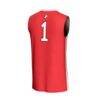 #1 Northeastern Huskies GameDay Greats Youth Lightweight Collegiate Basketball Fashion Jersey - Red - Detail View