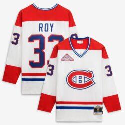 Patrick Roy Montreal Canadiens Mitchell & Ness 1992 Power Play Jersey - White - Front View