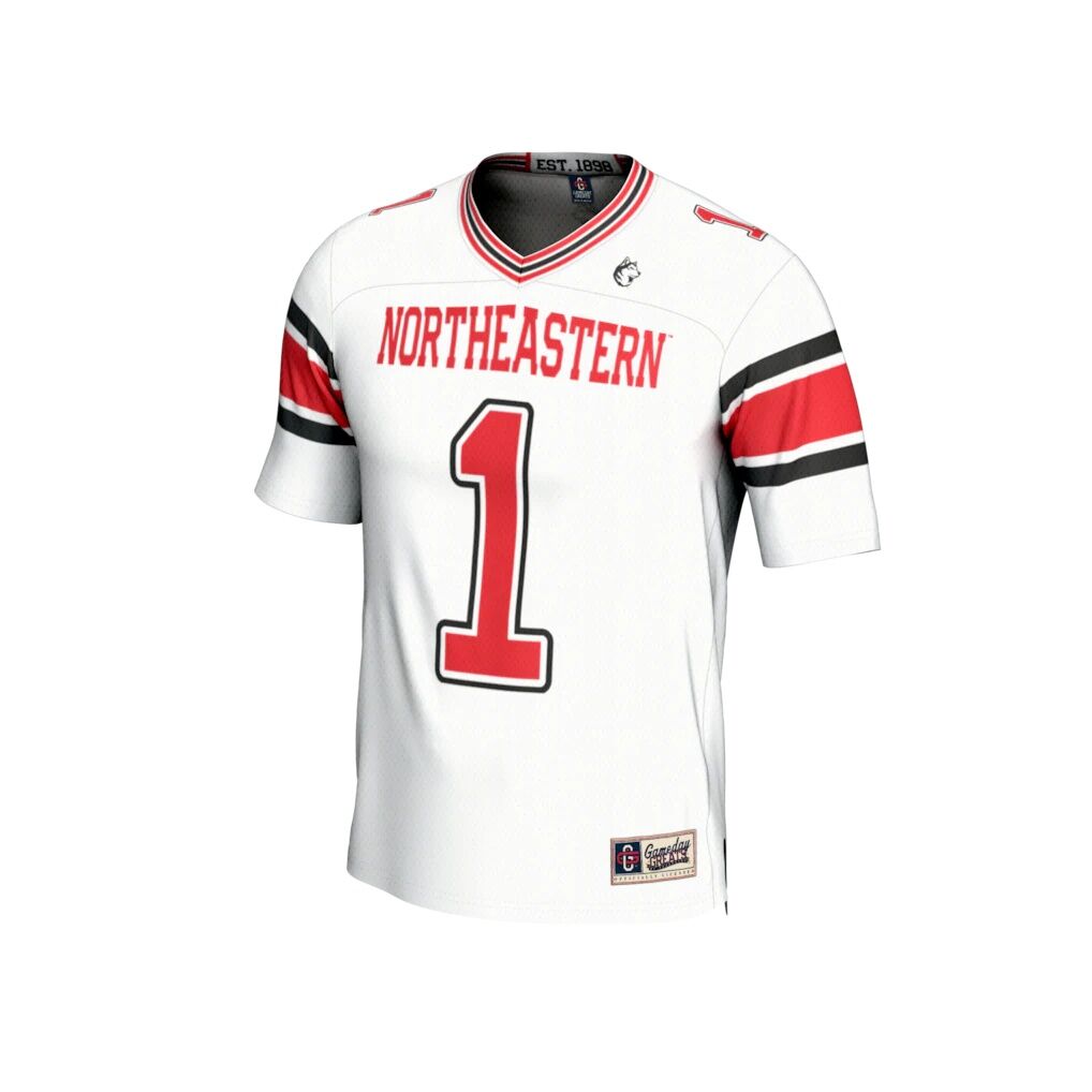 #1 Northeastern Huskies GameDay Greats Unisex Lightweight Collegiate Football Fashion Jersey