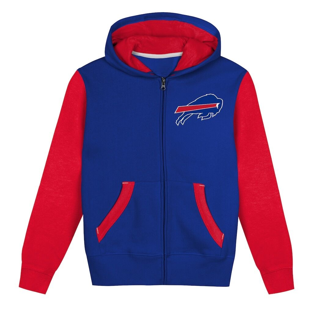Buffalo Bills Outerstuff  Toddler Stadium Colorblock Full-Zip Hoodie - Royal/Red