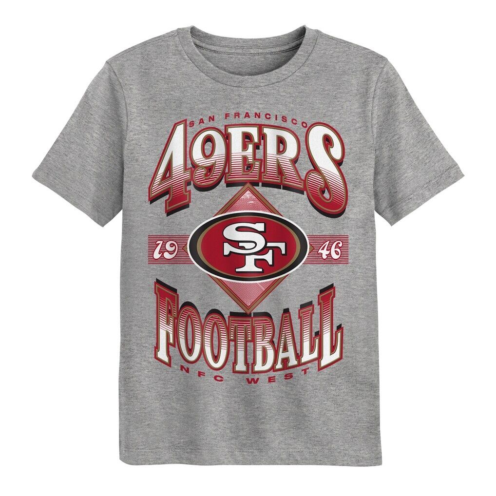 San Francisco 49ers Outerstuff Preschool Of Days Past T-Shirt - Dark Heather Gray