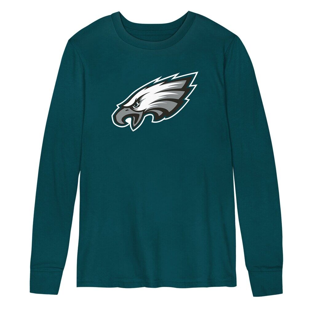 Philadelphia Eagles Outerstuff Preschool Primary Logo Long Sleeve T-Shirt - Midnight Green
