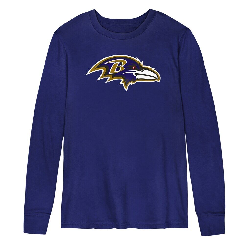 Baltimore Ravens Outerstuff Preschool Primary Logo Long Sleeve T-Shirt