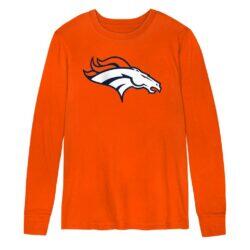Denver Broncos Outerstuff Preschool Primary Logo Long Sleeve T-Shirt - Orange - Front View