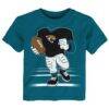 Jacksonville Jaguars Outerstuff Toddler Game Fit T-Shirt - Teal - Front View