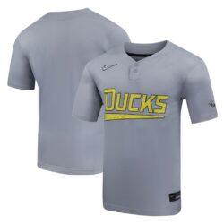 Oregon Ducks Nike Unisex Limited Softball Jersey - Gray - Front View