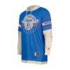 New England Patriots New Era Twofer Layered Long Sleeve Hoodie T-Shirt - - Detail View