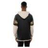Pittsburgh Steelers New Era Twofer Layered Long Sleeve Hoodie T-Shirt - Black - Side View