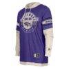 Baltimore Ravens New Era Twofer Layered Long Sleeve Hoodie T-Shirt - Purple - Detail View