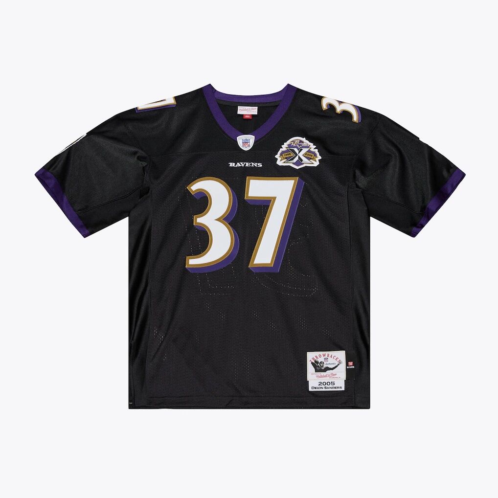 Deion Sanders Baltimore Ravens Mitchell & Ness 2005 Authentic Throwback Jersey