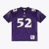 Ray Lewis Baltimore Ravens Mitchell & Ness 1996 Authentic Throwback Jersey - Purple - Back View