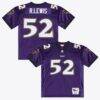 Ray Lewis Baltimore Ravens Mitchell & Ness 1996 Authentic Throwback Jersey - Purple - Front View