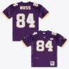 Randy Moss Minnesota Vikings Mitchell & Ness 2001 Authentic Throwback Jersey - Purple - Front View