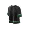 Philadelphia Eagles New Era Women's Lifestyle Mineral Wash Boxy Cropped T-Shirt - Black - Alt1