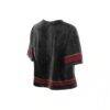 San Francisco 49ers New Era Women's Lifestyle Mineral Wash Boxy Cropped T-Shirt - Black - Alt1