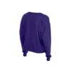 Baltimore Ravens New Era Women's Cropped Oversized Long Sleeve T-Shirt - Purple - Alt1