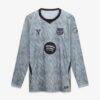 Barcelona Nike Youth 2026/27 Away Stadium Replica Long Sleeve Goalkeeper Jersey - Gray - Side View