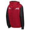 Atlanta Falcons Outerstuff Youth Stadium Colorblock Full-Zip Hoodie - Red - Detail View