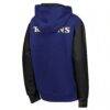 Baltimore Ravens Outerstuff Youth Stadium Colorblock Full-Zip Hoodie - Purple - Detail View