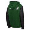 New York Jets Outerstuff Youth Stadium Colorblock Full-Zip Hoodie - Green - Detail View