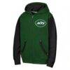 New York Jets Outerstuff Youth Stadium Colorblock Full-Zip Hoodie - Green - Side View
