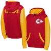 Kansas City Chiefs Outerstuff Youth Stadium Colorblock Full-Zip Hoodie - Red - Front View