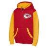 Kansas City Chiefs Outerstuff Youth Stadium Colorblock Full-Zip Hoodie - Red - Side View