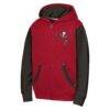 Tampa Bay Buccaneers Outerstuff Youth Stadium Colorblock Full-Zip Hoodie - Red - Side View