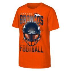 Denver Broncos Outerstuff Youth Full Gear T-Shirt - Orange - Front View