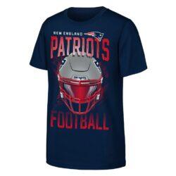 New England Patriots Outerstuff Youth Full Gear T-Shirt - Navy - Front View