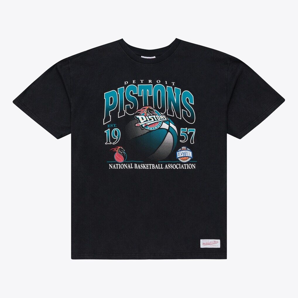 Detroit Pistons Mitchell & NessCore Graphic T-Shirt