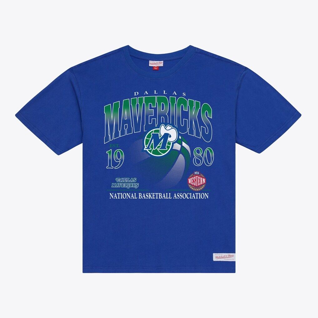 Dallas Mavericks Mitchell & NessCore Graphic T-Shirt - Royal