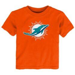 Miami Dolphins Outerstuff Toddler Primary Logo T-Shirt - Orange - Front View