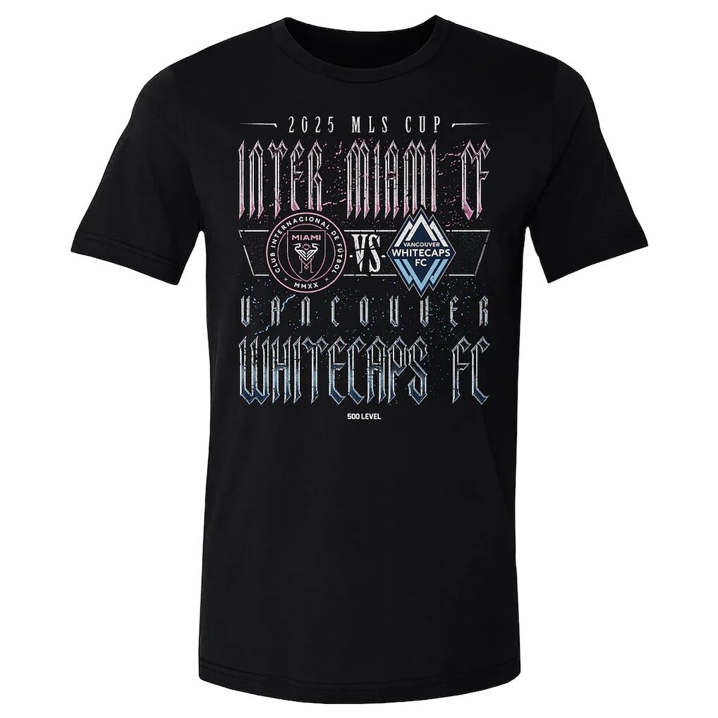 Inter Miami CF vs. Vancouver Whitecaps FC 500 Level 2025 MLS Cup Matchup T-Shirt