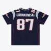 Rob Gronkowski New England Patriots Mitchell & Ness Women's 2010 Legacy Replica Jersey - Navy - Side View